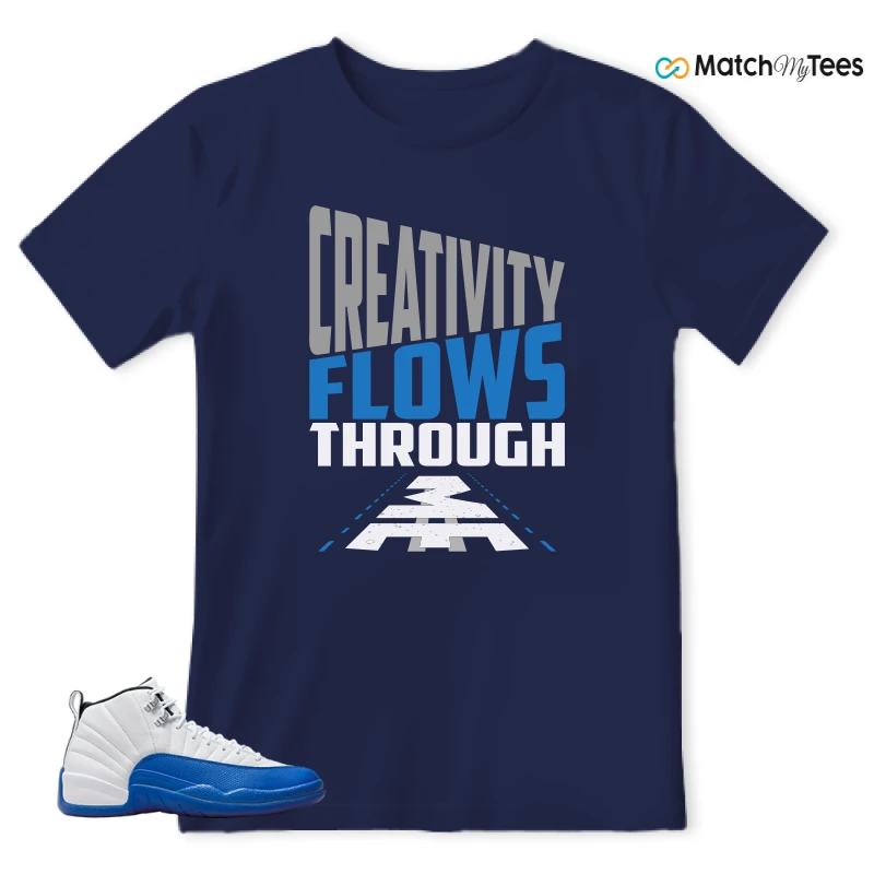 NIKE AIR JORDAN 12 BLUEBERRY SNEAKER Matching Tees t-shirt