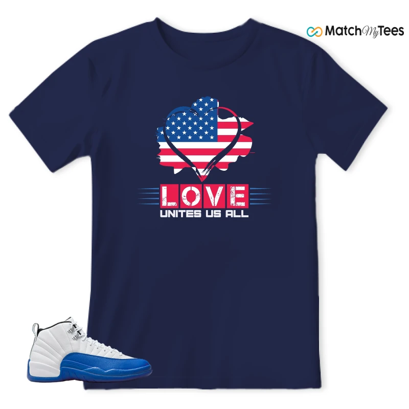NIKE AIR JORDAN 12 BLUEBERRY SNEAKER Matching Tees t-shirt