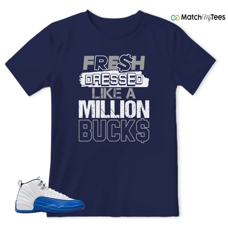 NIKE AIR JORDAN 12 BLUEBERRY SNEAKER Matching Tees t-shirt