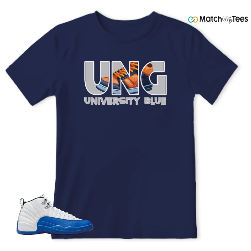 NIKE AIR JORDAN 12 BLUEBERRY SNEAKER Matching Tees t-shirt