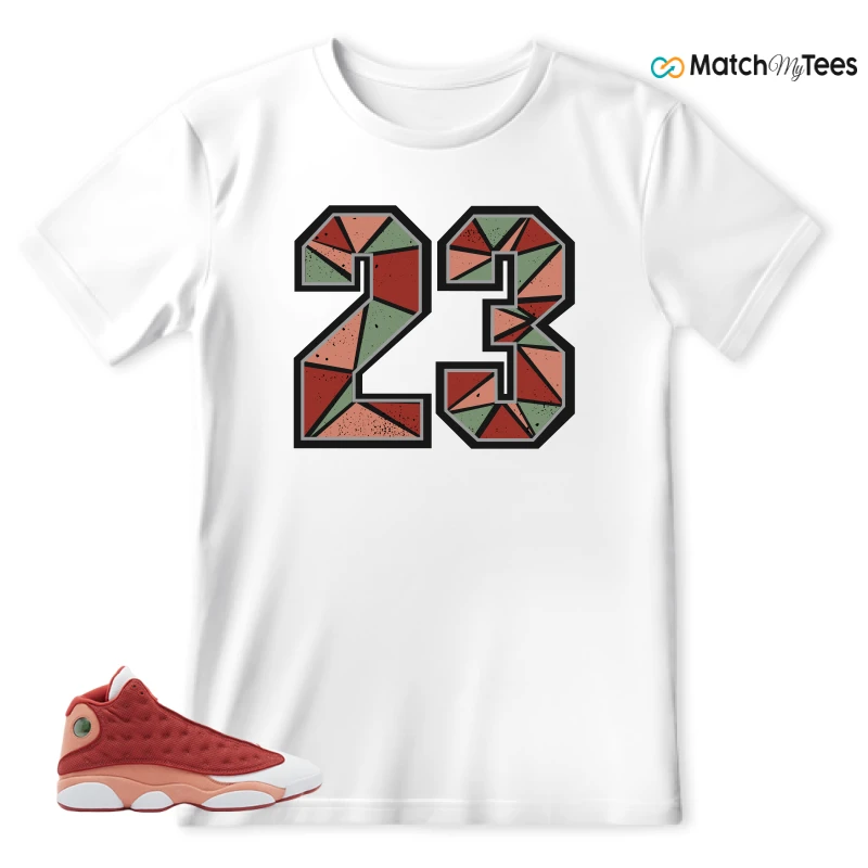 NIKE AIR JORDAN 13 DUNE RED SNEAKER Matching Tees t-shirt