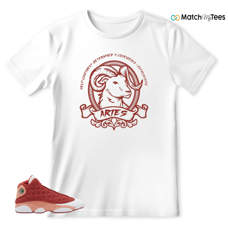 NIKE AIR JORDAN 13 DUNE RED SNEAKER Matching Tees t-shirt