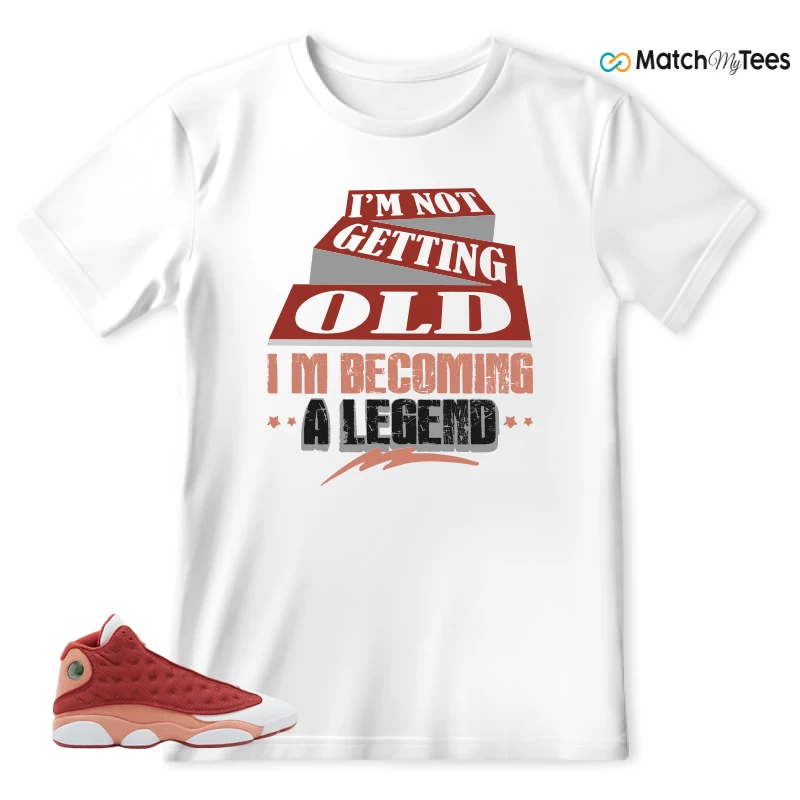 NIKE AIR JORDAN 13 DUNE RED SNEAKER Matching Tees t-shirt