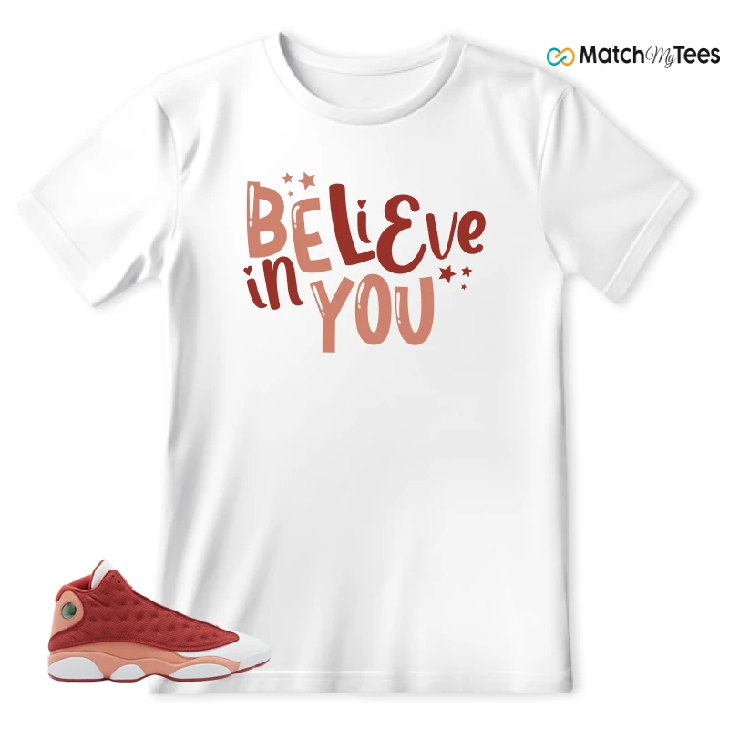 NIKE AIR JORDAN 13 DUNE RED SNEAKER Matching Tees t-shirt