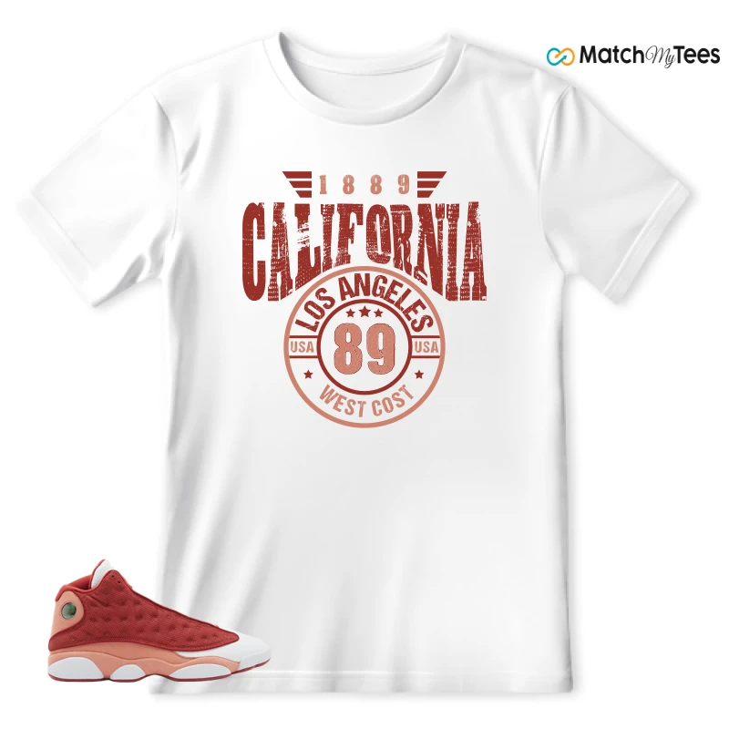 NIKE AIR JORDAN 13 DUNE RED SNEAKER Matching Tees t-shirt
