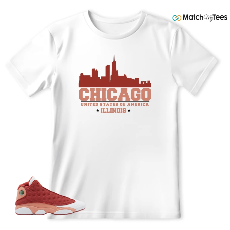 NIKE AIR JORDAN 13 DUNE RED SNEAKER Matching Tees t-shirt
