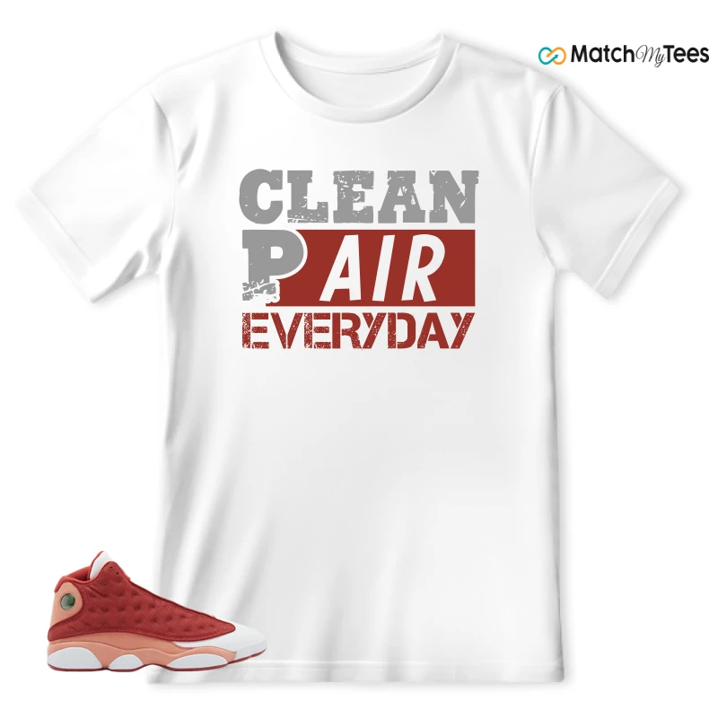 NIKE AIR JORDAN 13 DUNE RED SNEAKER Matching Tees t-shirt
