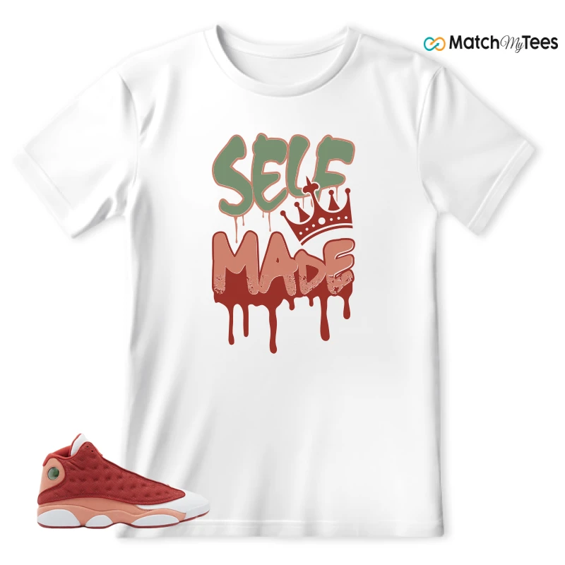 NIKE AIR JORDAN 13 DUNE RED SNEAKER Matching Tees t-shirt