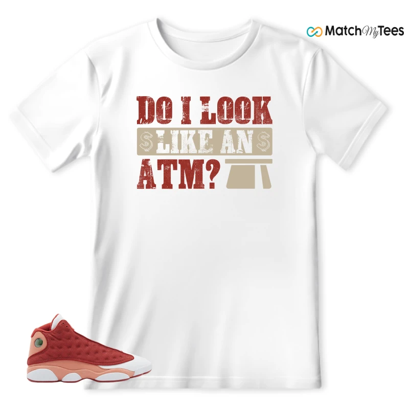 NIKE AIR JORDAN 13 DUNE RED SNEAKER Matching Tees t-shirt