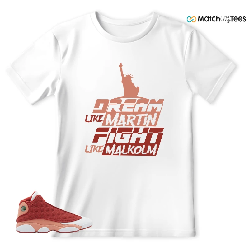 NIKE AIR JORDAN 13 DUNE RED SNEAKER Matching Tees t-shirt