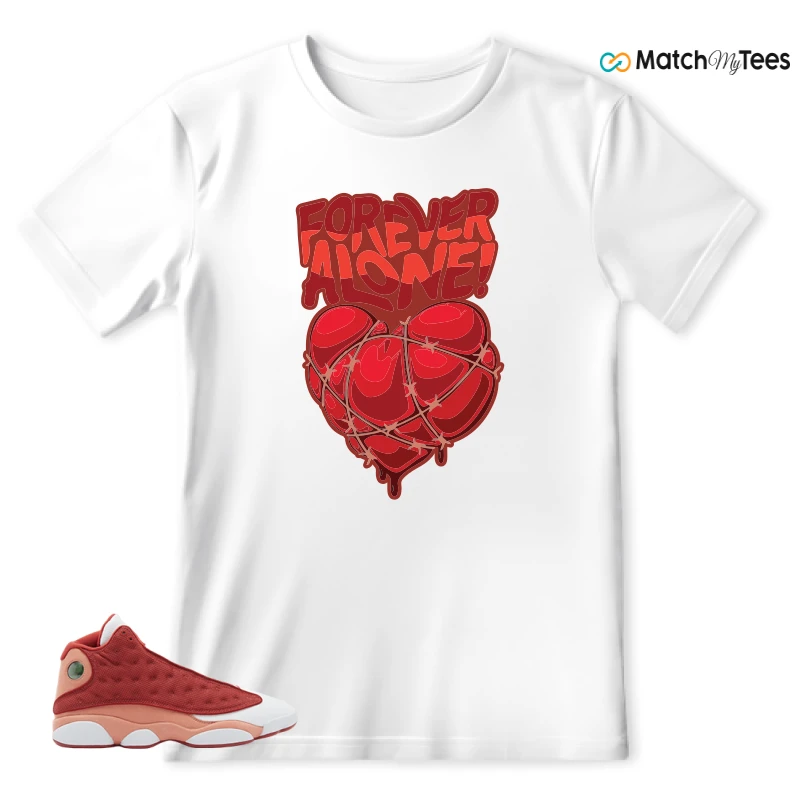 NIKE AIR JORDAN 13 DUNE RED SNEAKER Matching Tees t-shirt