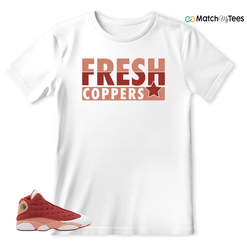 NIKE AIR JORDAN 13 DUNE RED SNEAKER Matching Tees t-shirt