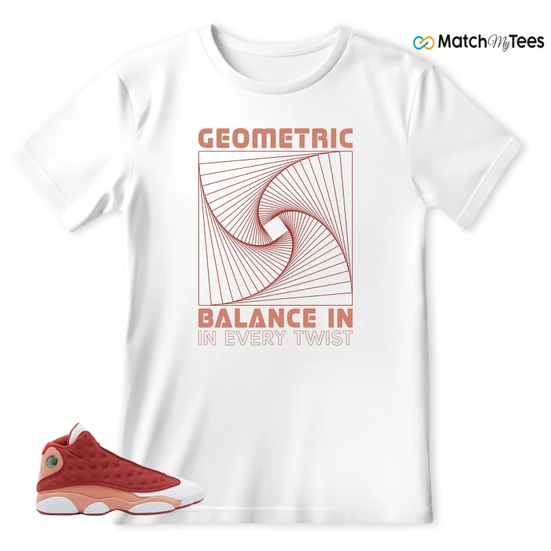 NIKE AIR JORDAN 13 DUNE RED SNEAKER Matching Tees t-shirt