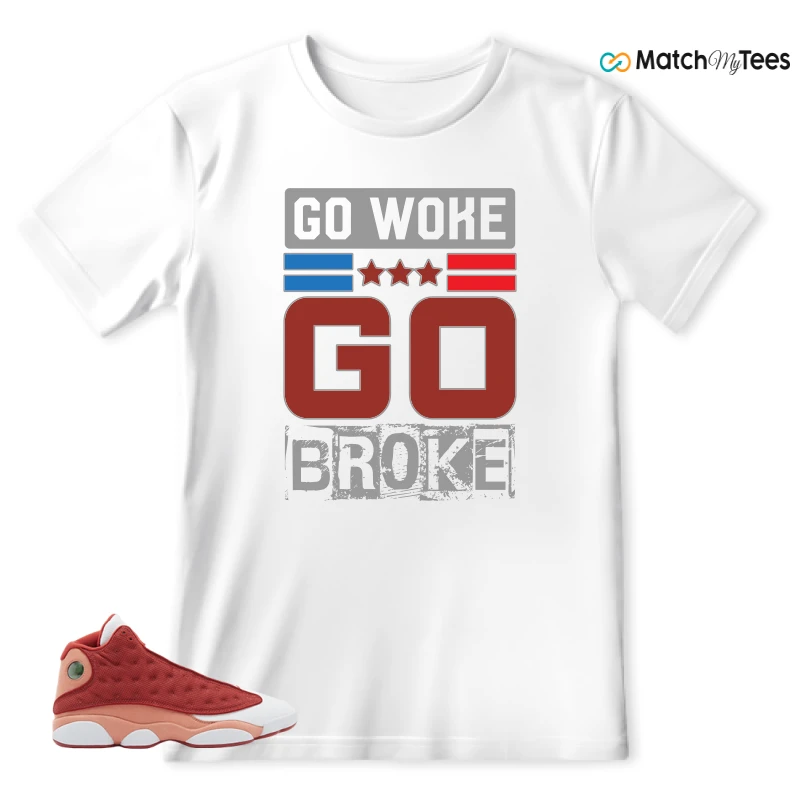 NIKE AIR JORDAN 13 DUNE RED SNEAKER Matching Tees T-shirt for Men