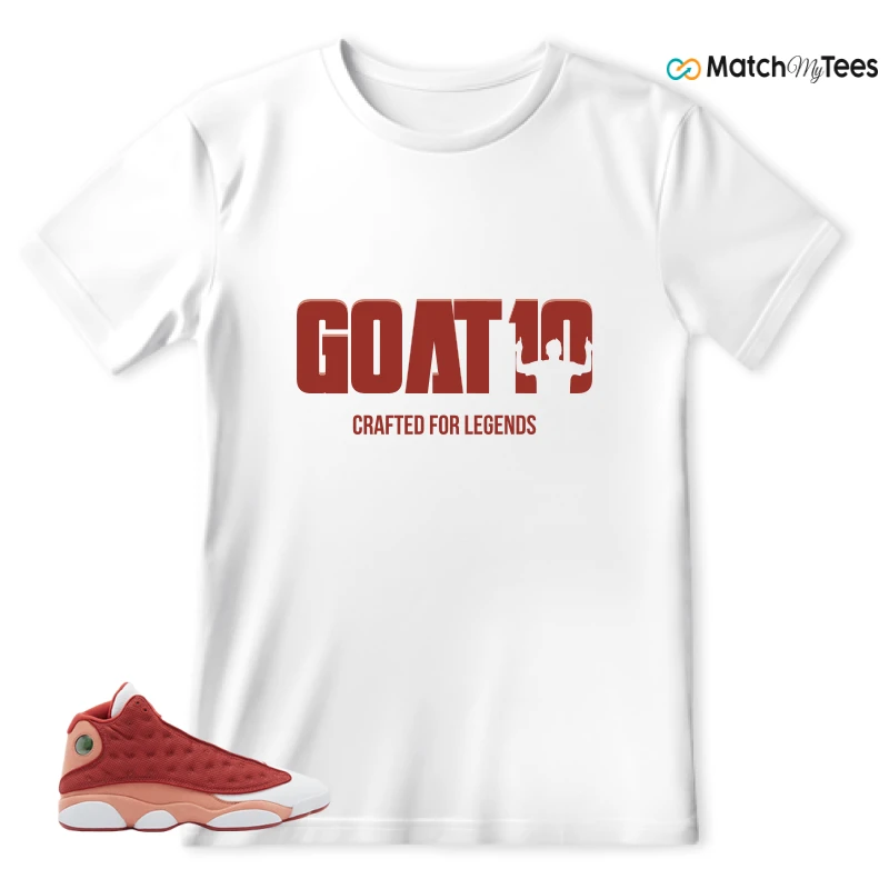 NIKE AIR JORDAN 13 DUNE RED SNEAKER Matching Tees T-shirt for Men
