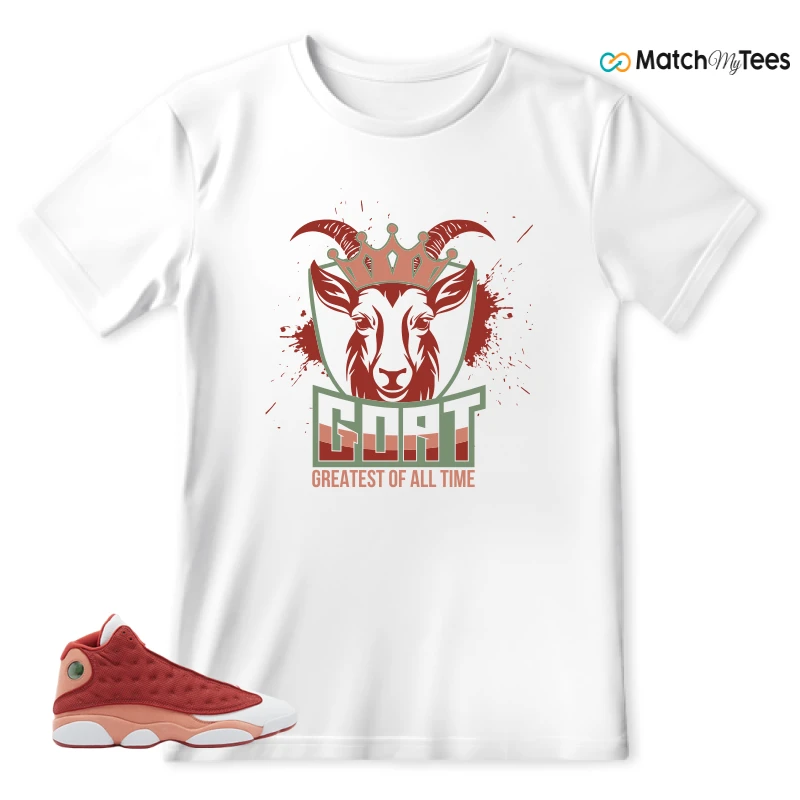 NIKE AIR JORDAN 13 DUNE RED SNEAKER Matching Tees t-shirt