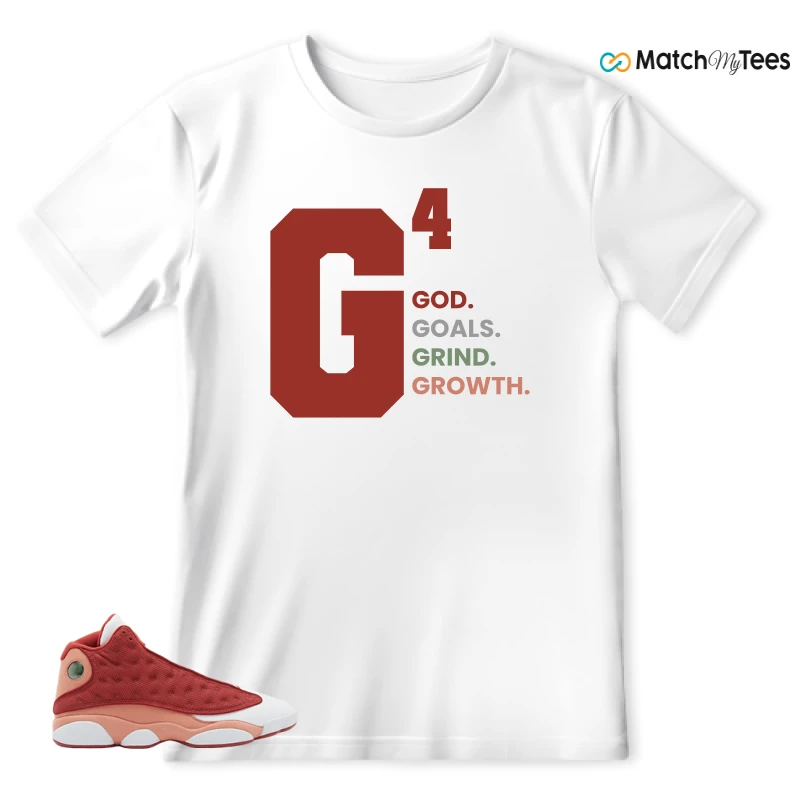 NIKE AIR JORDAN 13 DUNE RED SNEAKER Matching Tees t-shirt
