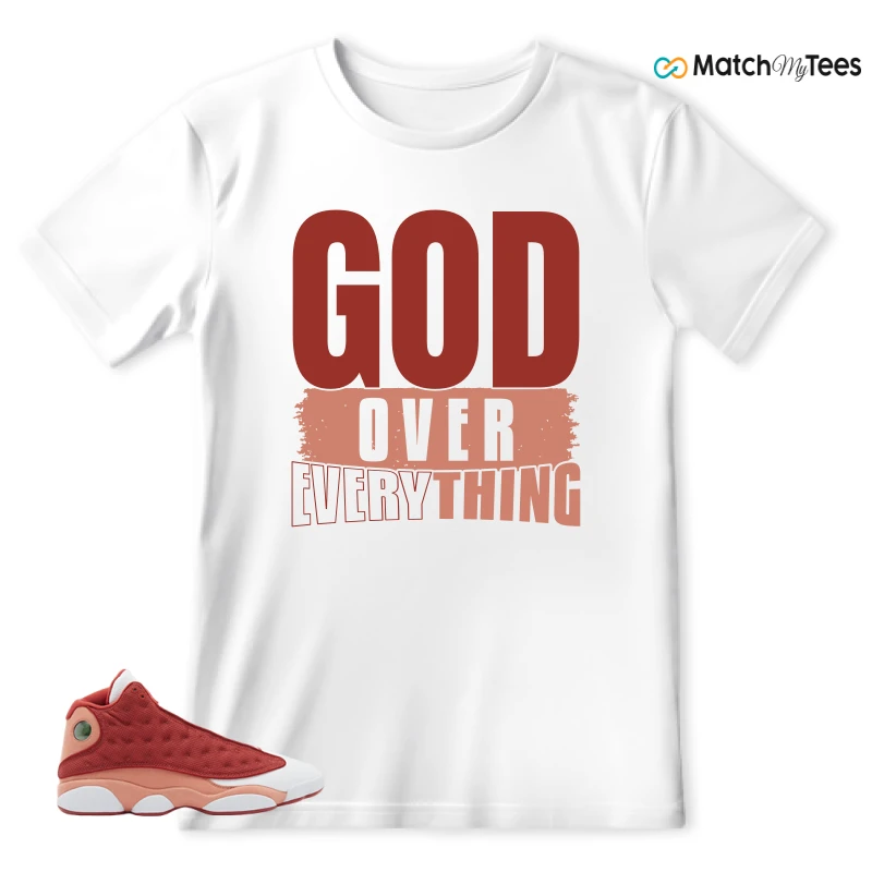 NIKE AIR JORDAN 13 DUNE RED SNEAKER Matching Tees t-shirt