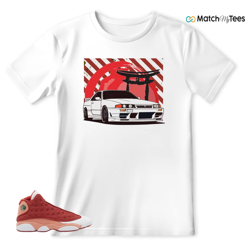 NIKE AIR JORDAN 13 DUNE RED SNEAKER Matching Tees t-shirt