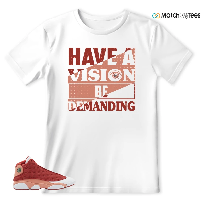 NIKE AIR JORDAN 13 DUNE RED SNEAKER Matching Tees t-shirt