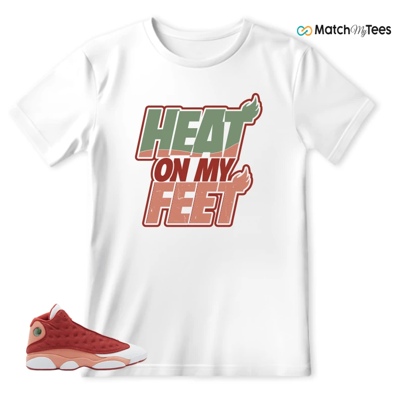 NIKE AIR JORDAN 13 DUNE RED SNEAKER Matching Tees t-shirt