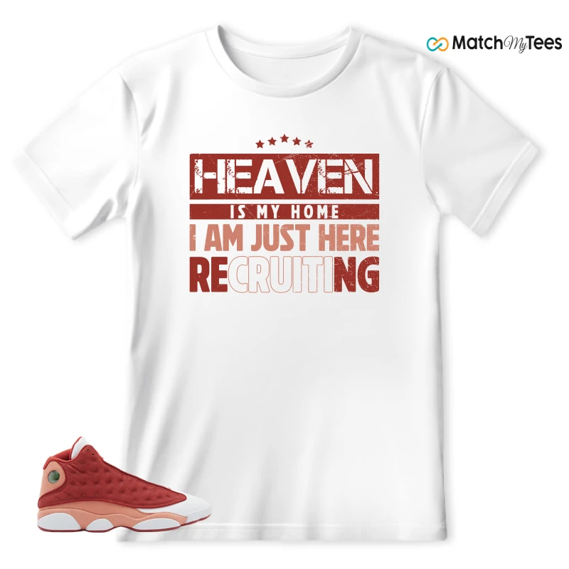 NIKE AIR JORDAN 13 DUNE RED SNEAKER Matching Tees t-shirt