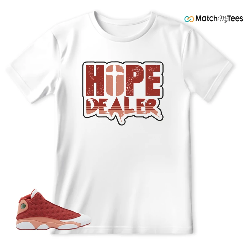 NIKE AIR JORDAN 13 DUNE RED SNEAKER Matching Tees t-shirt