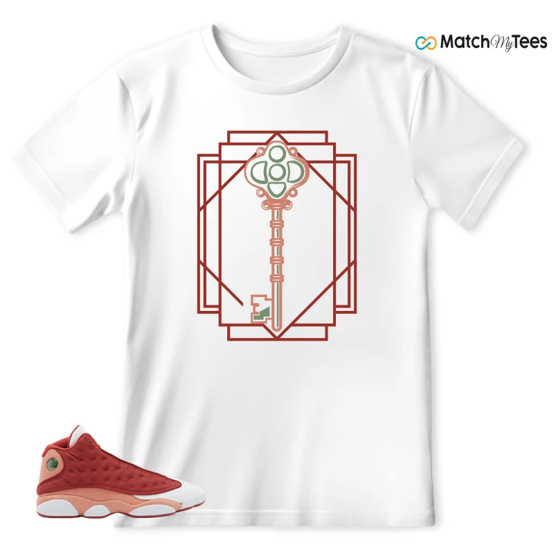 NIKE AIR JORDAN 13 DUNE RED SNEAKER Matching Tees t-shirt