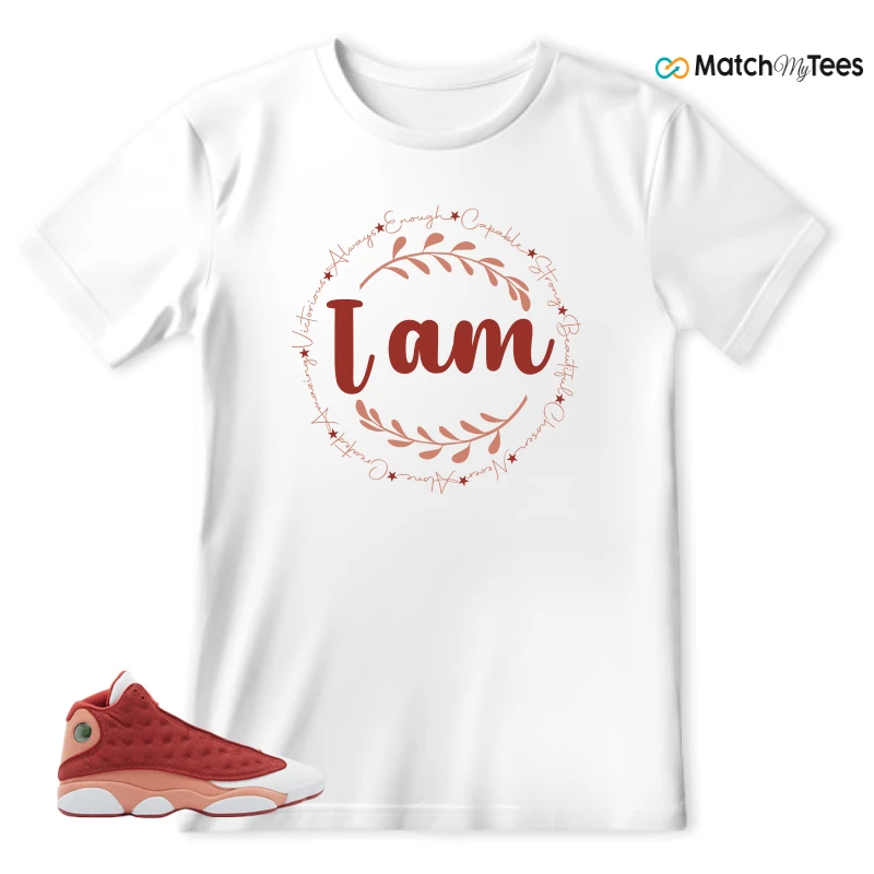 NIKE AIR JORDAN 13 DUNE RED SNEAKER Matching Tees t-shirt