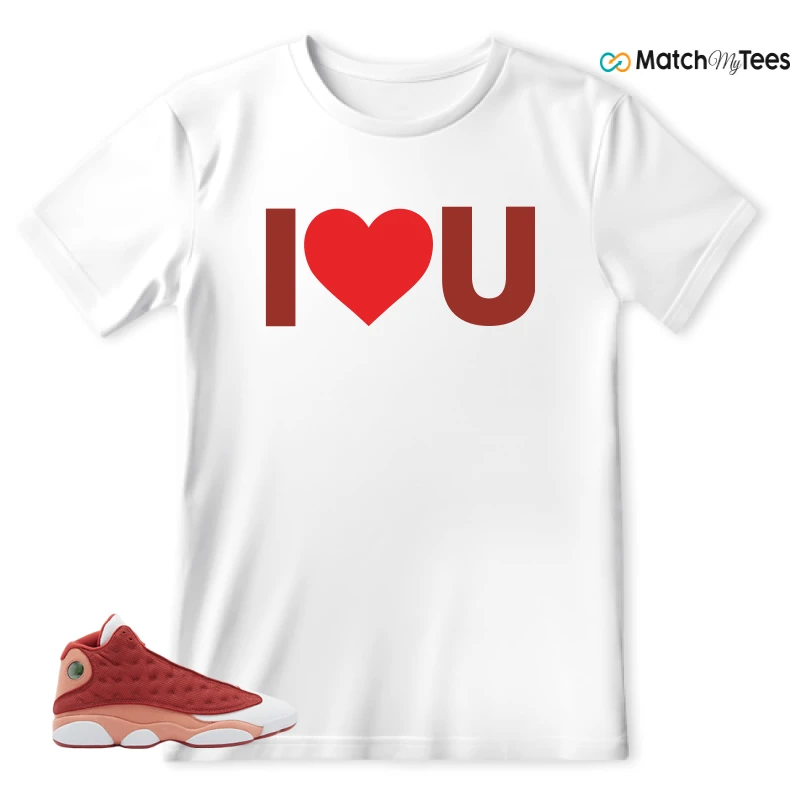 NIKE AIR JORDAN 13 DUNE RED SNEAKER Matching Tees t-shirt