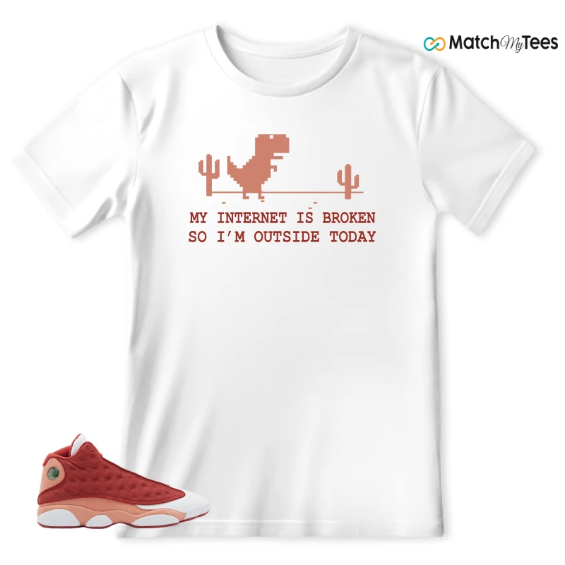 NIKE AIR JORDAN 13 DUNE RED SNEAKER Matching Tees T-shirt for Men