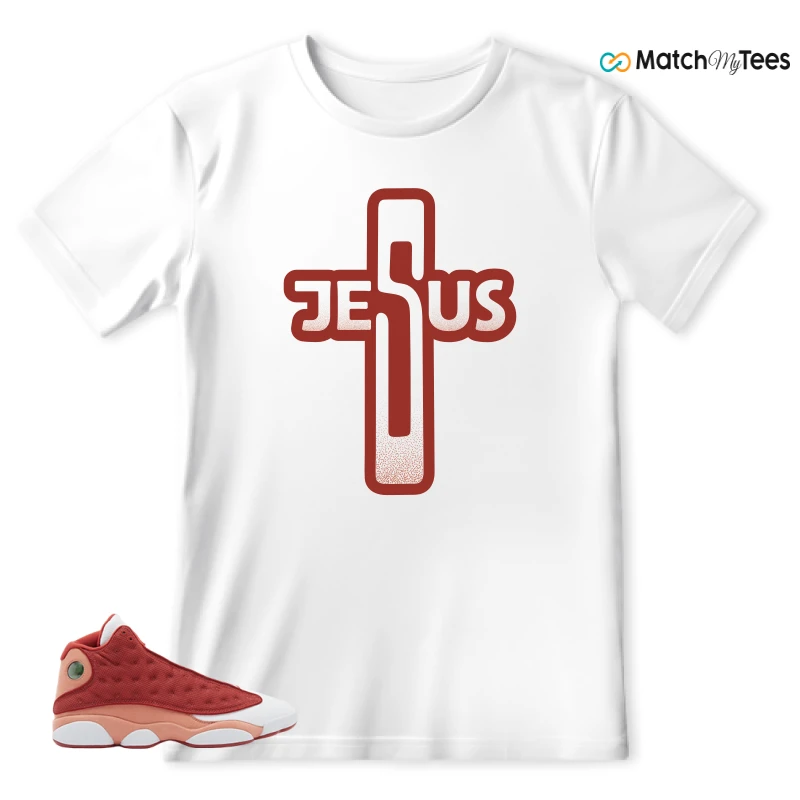 NIKE AIR JORDAN 13 DUNE RED SNEAKER Matching Tees t-shirt
