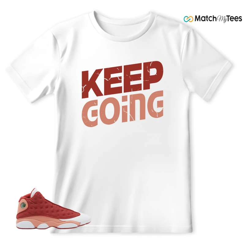 NIKE AIR JORDAN 13 DUNE RED SNEAKER Matching Tees T-shirt for Men
