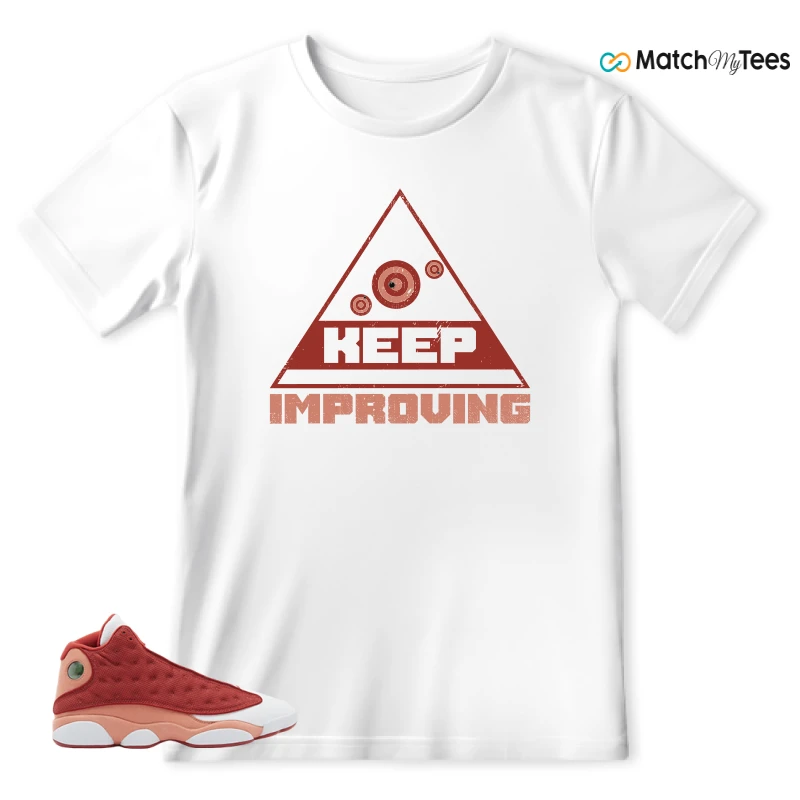 NIKE AIR JORDAN 13 DUNE RED SNEAKER Matching Tees t-shirt