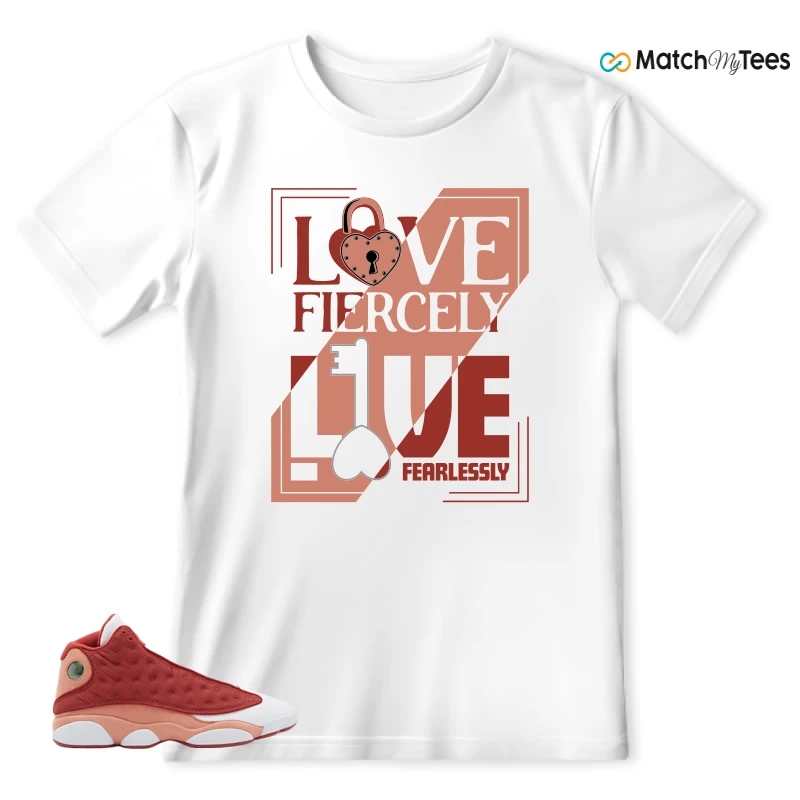 NIKE AIR JORDAN 13 DUNE RED SNEAKER Matching Tees t-shirt