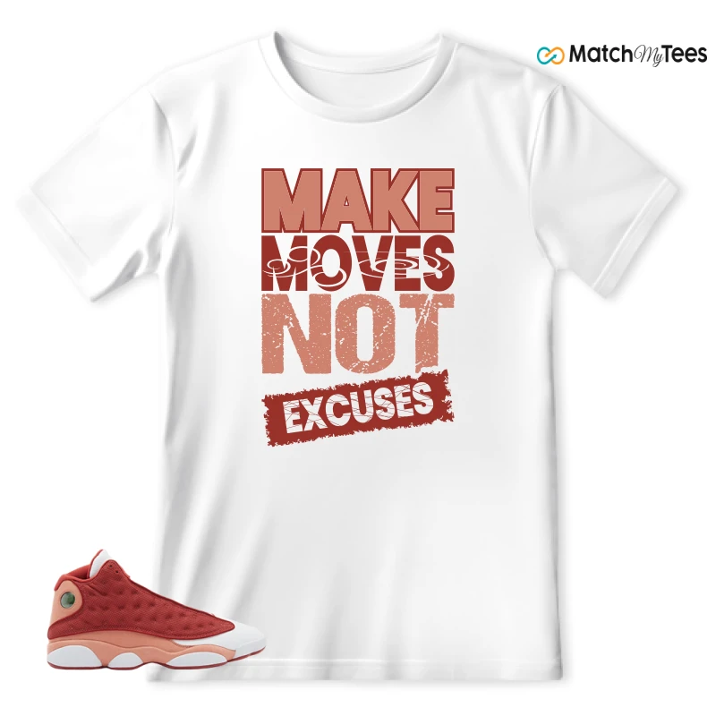 NIKE AIR JORDAN 13 DUNE RED SNEAKER Matching Tees t-shirt
