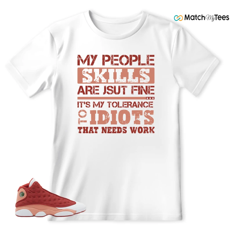 NIKE AIR JORDAN 13 DUNE RED SNEAKER Matching Tees t-shirt