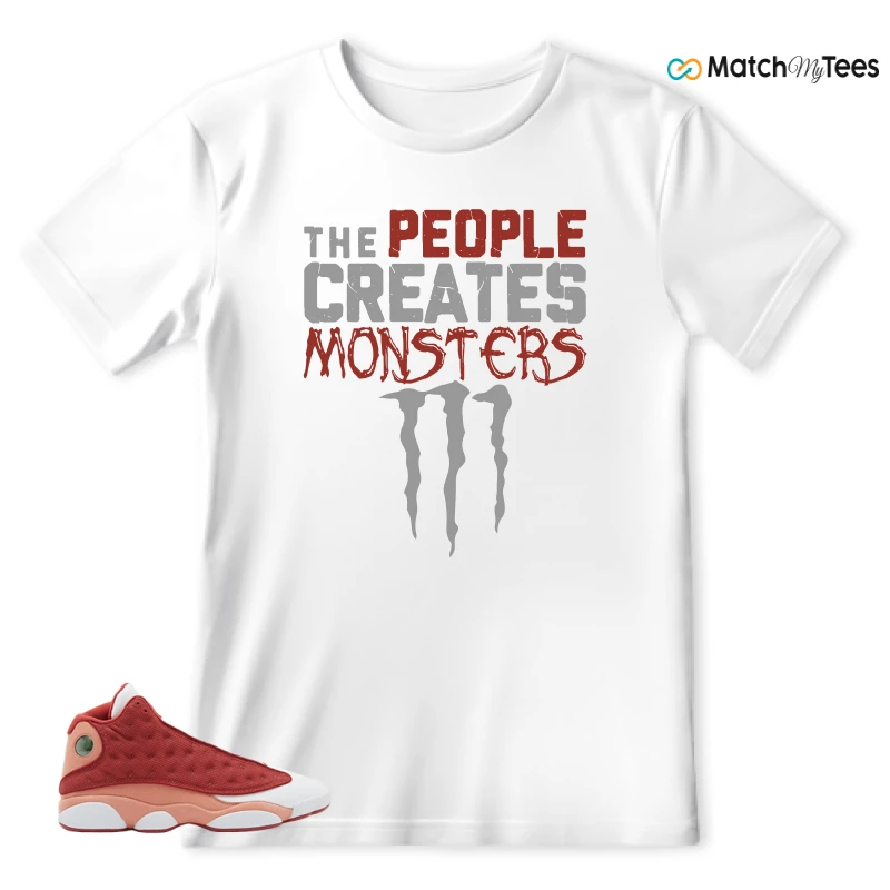 NIKE AIR JORDAN 13 DUNE RED SNEAKER Matching Tees t-shirt