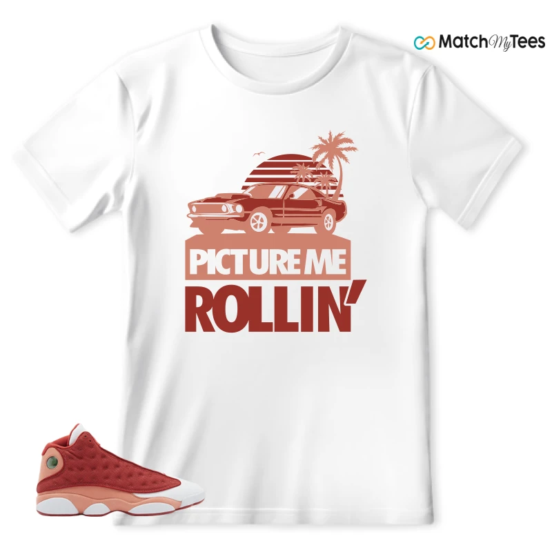 NIKE AIR JORDAN 13 DUNE RED SNEAKER Matching Tees t-shirt