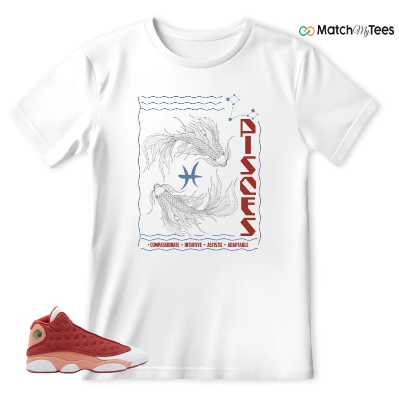 NIKE AIR JORDAN 13 DUNE RED SNEAKER Matching Tees t-shirt