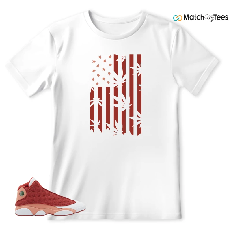 NIKE AIR JORDAN 13 DUNE RED SNEAKER Matching Tees t-shirt
