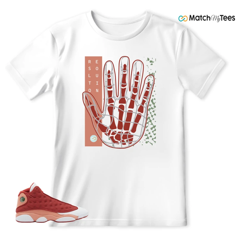 NIKE AIR JORDAN 13 DUNE RED SNEAKER Matching Tees t-shirt