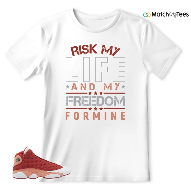 NIKE AIR JORDAN 13 DUNE RED SNEAKER Matching Tees t-shirt