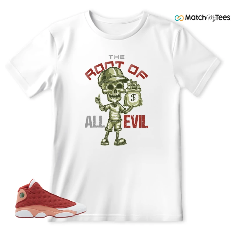 NIKE AIR JORDAN 13 DUNE RED SNEAKER Matching Tees t-shirt