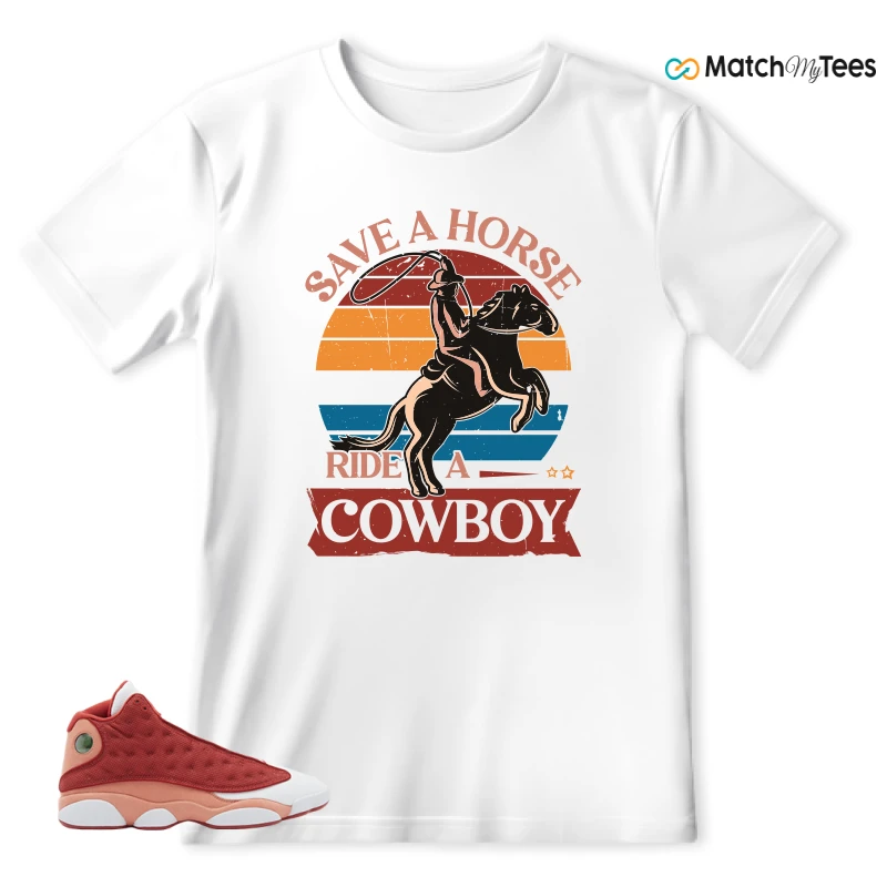 NIKE AIR JORDAN 13 DUNE RED SNEAKER Matching Tees t-shirt