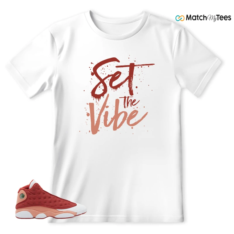 NIKE AIR JORDAN 13 DUNE RED SNEAKER Matching Tees t-shirt