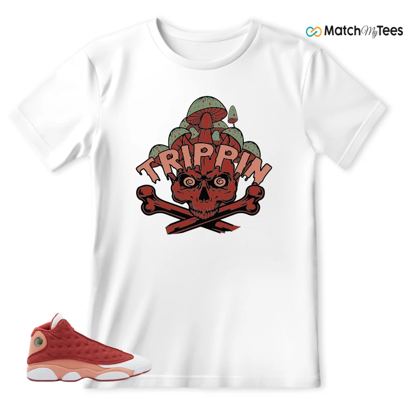NIKE AIR JORDAN 13 DUNE RED SNEAKER Matching Tees t-shirt