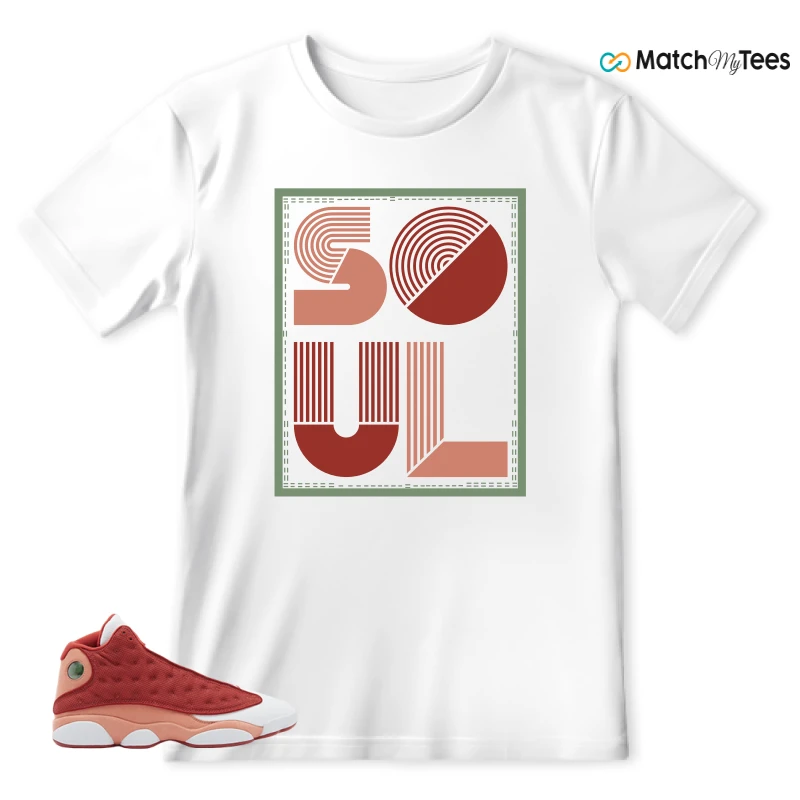 NIKE AIR JORDAN 13 DUNE RED SNEAKER Matching Tees t-shirt