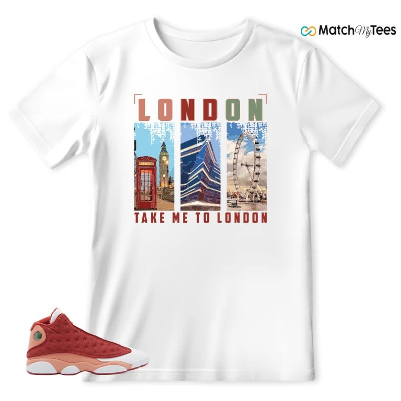 NIKE AIR JORDAN 13 DUNE RED SNEAKER Matching Tees t-shirt