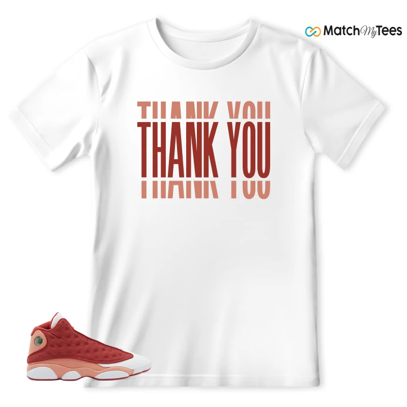 NIKE AIR JORDAN 13 DUNE RED SNEAKER Matching Tees t-shirt